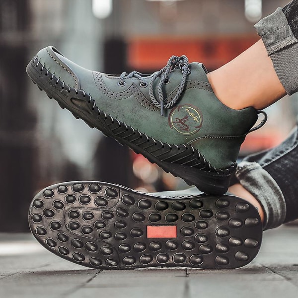 Utomhusstövlar för män Mode Casual Boots 1G668 Green 45