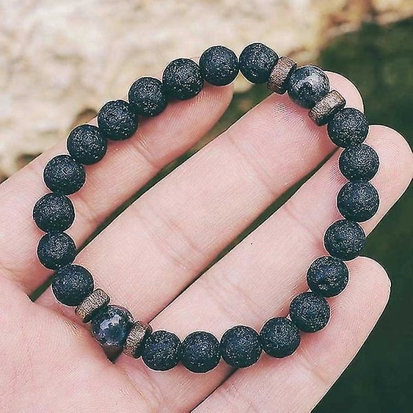 Men Blet St Bead Buddha Blet Chakra Lava St Diffuser Blets Men Smycken