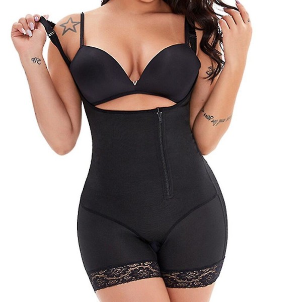 Fajas Colombianas Reductora Butt Lifter Magkontroll Body Shaper Waist trainer Korsett Shapewear Body Slimming Underkläder,svart 4XL