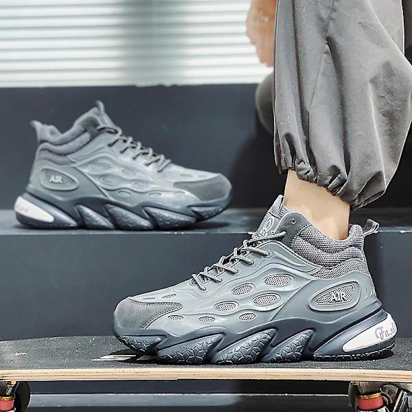Herr Dam Sneakers Andas löparskor Mode Sportskor Z328 Gray 41