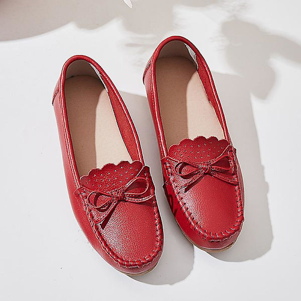 Damskor Mode Casual Platta damskor mn5806 Red 41