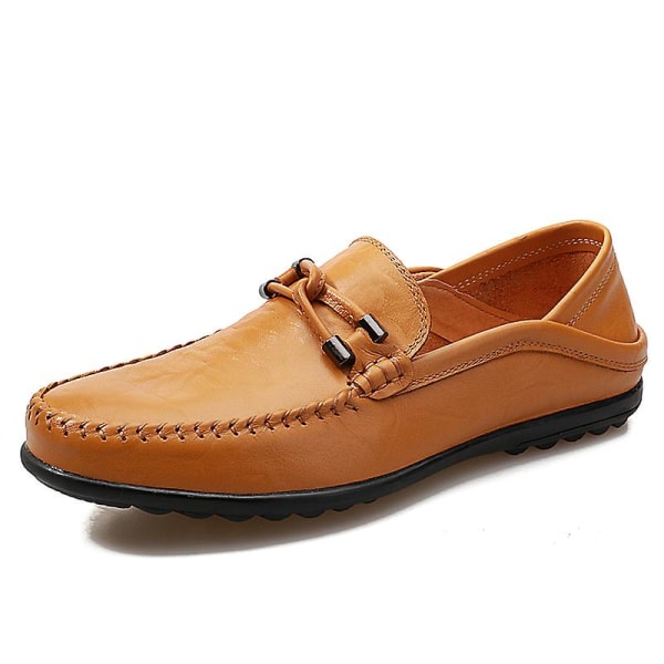 Casual för män Mode Bekväm Loafer 2C2050 LightBrown 47