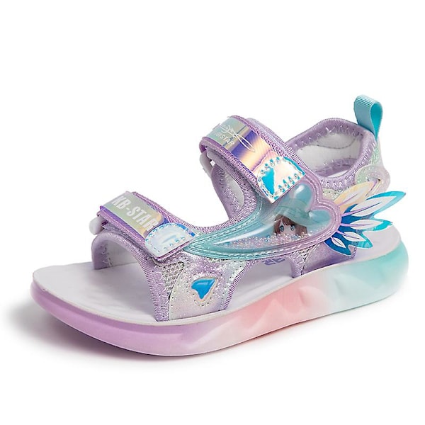 Strandtofflor för flickor Modesandaler Halkfria inomhusskor utomhus 3Bcb9136 Purple 34