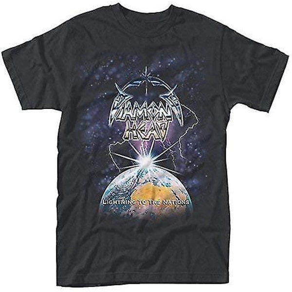 Diamond Head Lightning T-shirt för män Svart Large