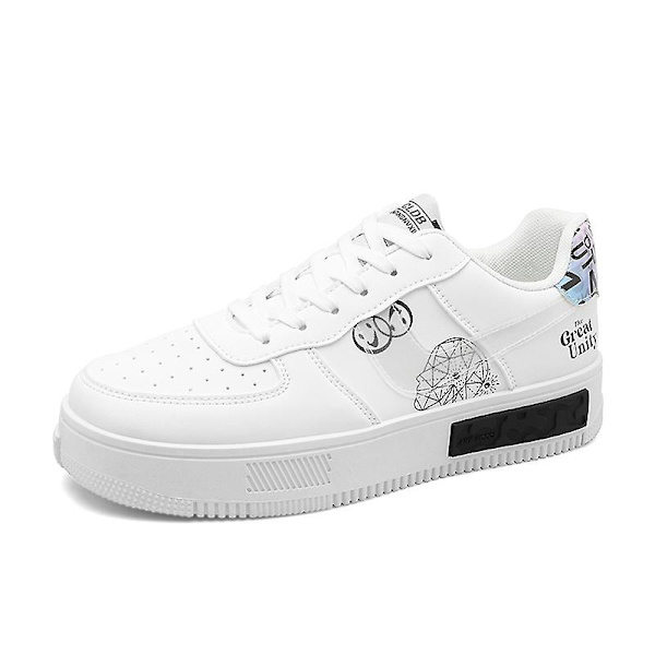 Herr Sneakers Andas Dam Skateboard Skor Löparskor Yjf076 White 42