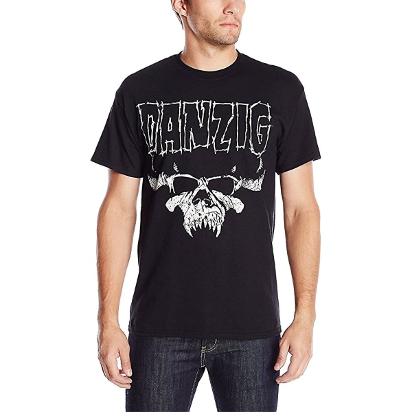 Fea T-shirt med logotyp för Danzig skalle för män L