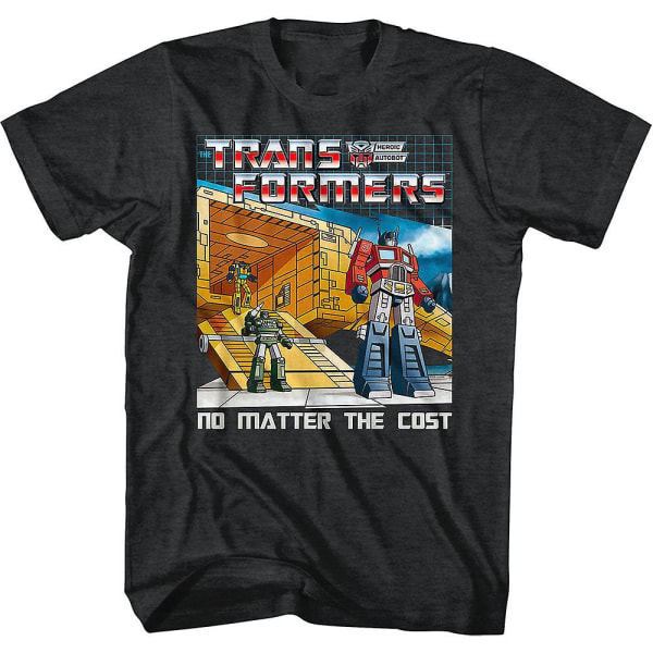 Oavsett kostnaden Svart Heather Transformers T-shirt S