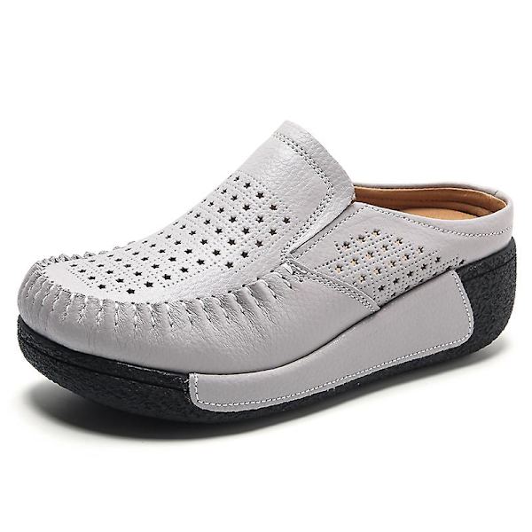 Damer Casual Mode Skor Loafer Skor Mamma Skor 3Au688 Gray 40