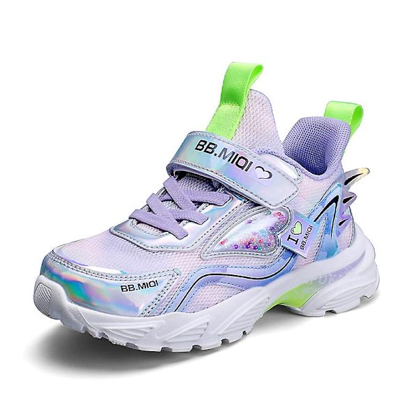 Barnskor Andas Sportskor Sneakers Löparskor för tjejer 2Dc11 Purple 36