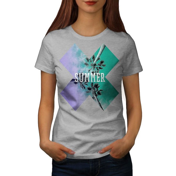 T-shirt för kvinnor för semester sommarsemester L
