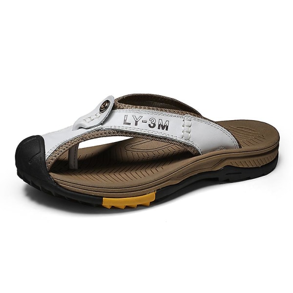 Herrtofflor Kohud Flip-Flop sandaler 1F7223 White 36