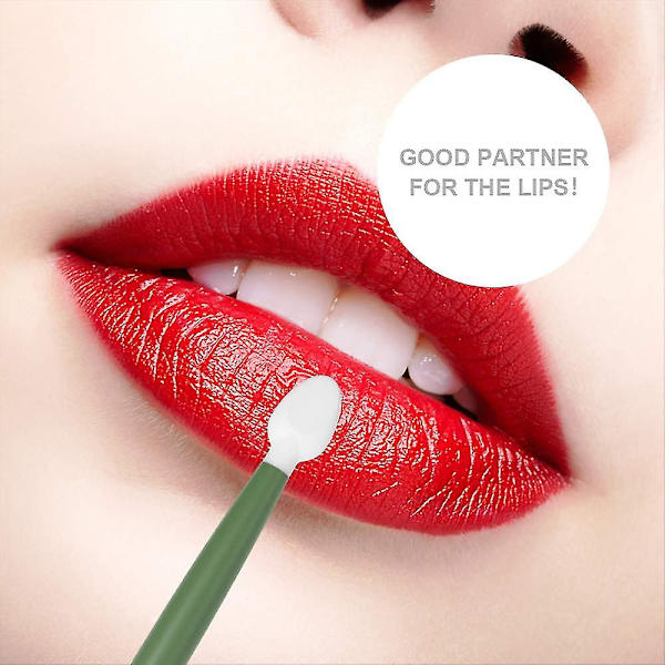 Silic Lip Brush Makeup Lip Bru Med , Portabel 4st Återanvändbar Läppborste On The Go Applikator Makeol ()
