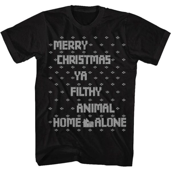 Filthy Animal Cross Stitch Home Alone T-shirt XXL