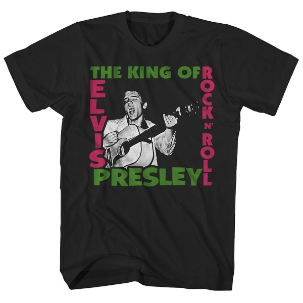 Elvis Presley T-tröja Kungen av vagga Elvis Presley skjorta S