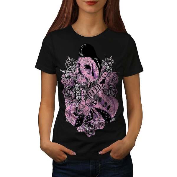 Rock N Roll Skull Women Blackt-shirt S