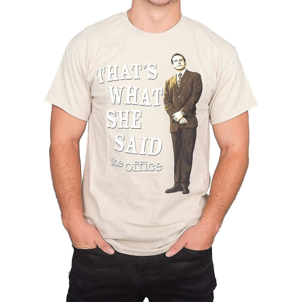 Office That's What She Said Beige T-shirt 3XL