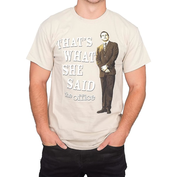 Office That's What She Said Beige T-shirt XXL