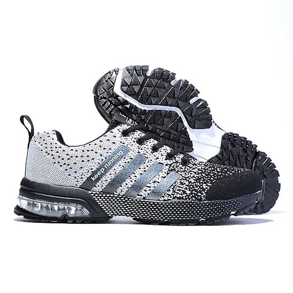 Herr Sneakers Andas löparskor Mode Sportskor 8702-1 Gray 41