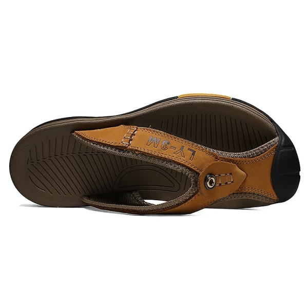 Herrtofflor Kohud Flip-Flop sandaler 1F7223 Brown 42