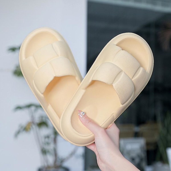 Herrsandaler Mode Casual Andas strandskor a019 Yellow 36