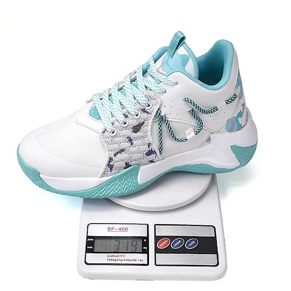Basketskor för män Mode Halkfria sneakers Andas sportskor G011 White 41