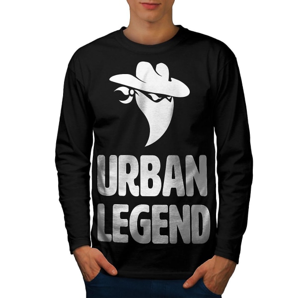 Urban Legend Bandit män svart långärmad T-shirt L