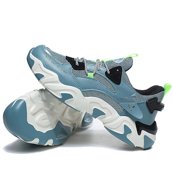Basketskor för män Andas Sneakers Löparskor 3A6636 Cyan 41