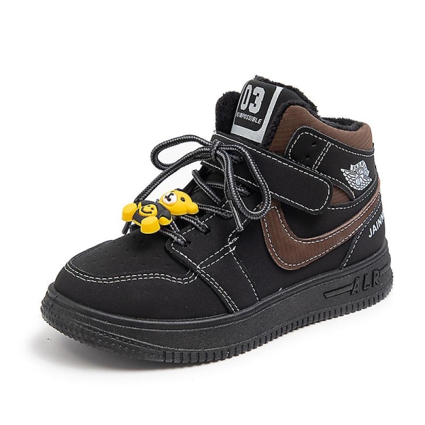 Sneakers för barn Andas Pojkar Flickor Skateboard Skor Löparskor 02 Black 27