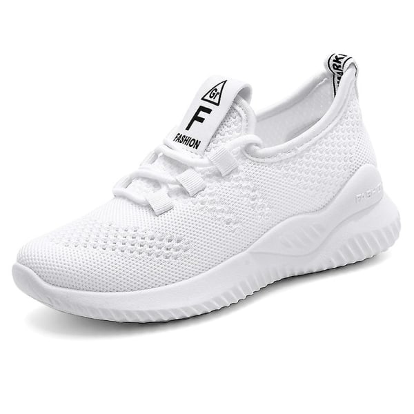 Sneakers för barn Löpartennisskor Lättviktsventilerande Sport Athletic 3Dn8989 White 31