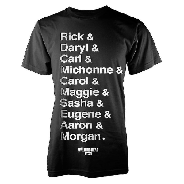 The Walking Dead Names T-shirt L