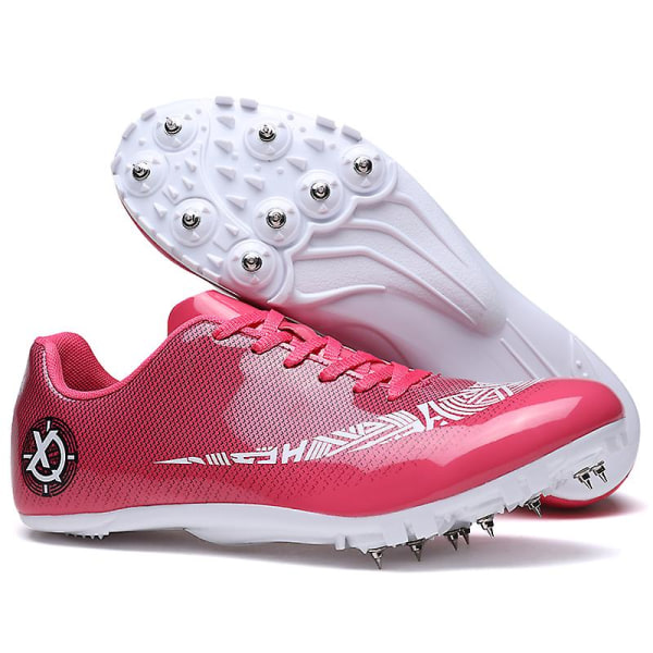 Friidrottsskor för män Spikes Track Race Hoppande Sneakers Professionell löpning Nail Spikes Skor 3Ctj2040 Pink 44