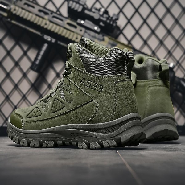 Herr Military Boot Combat Herr Boots Tacticalhane Shoes Work Safety Shoes Yj703 Green 40