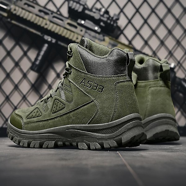 Herr Military Boot Combat Herr Boots Tacticalhane Shoes Work Safety Shoes Yj703 Green 41