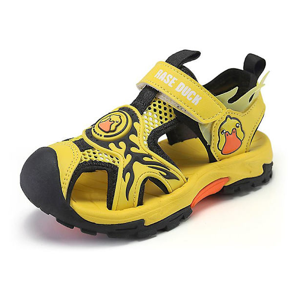 Barns strandtofflor Modesandaler Utomhus Halkfria inomhusskor 2Ca10 Yellow 34