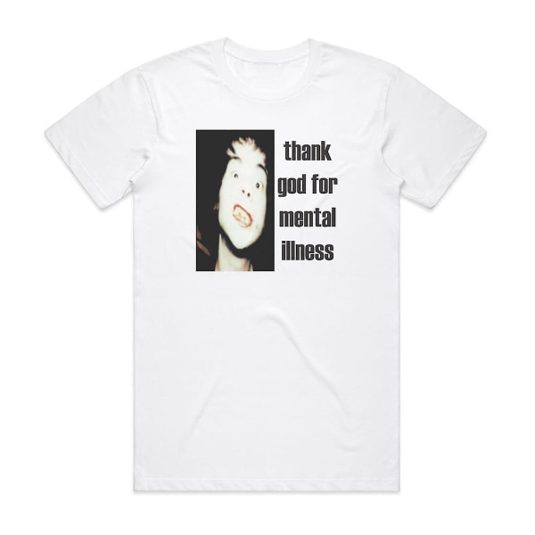 Brian Jonestown-massakern Tacka Gud för psykisk ohälsa T-shirt Vit XXXL