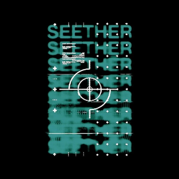 Seether suddig turkos logotyp damväst X-Large