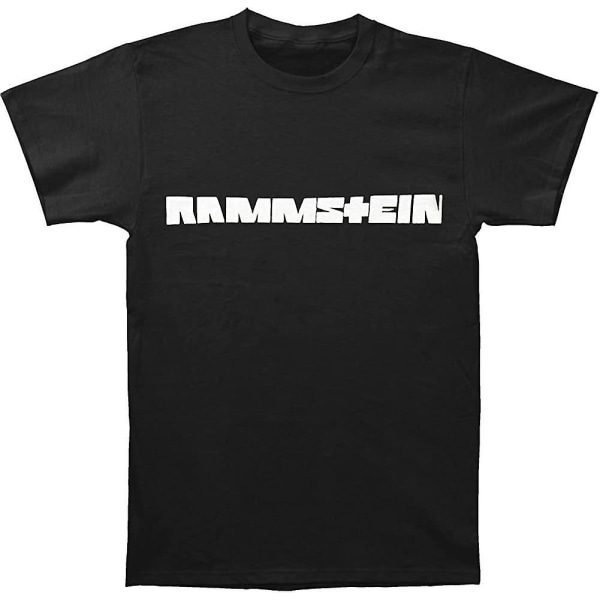 Rammstein Klassisk Logotyp T-shirt för män Xx-stor Svart XL