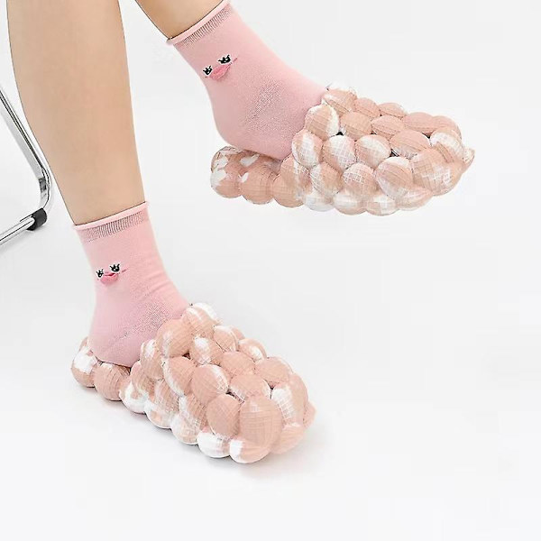 Strandtofflor för män Modesandaler Utomhus Halkfria inomhusskor 3Bc2201 Pink 41-42
