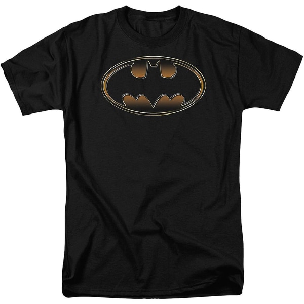 Guld och svart logotyp Batman T-shirt XL