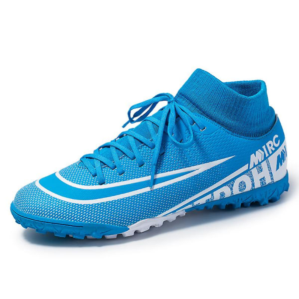 Fotbollsskor för herr, halkfria fotbollsskor, Gräs Fotbollssneakers Yj8508A Blue 35