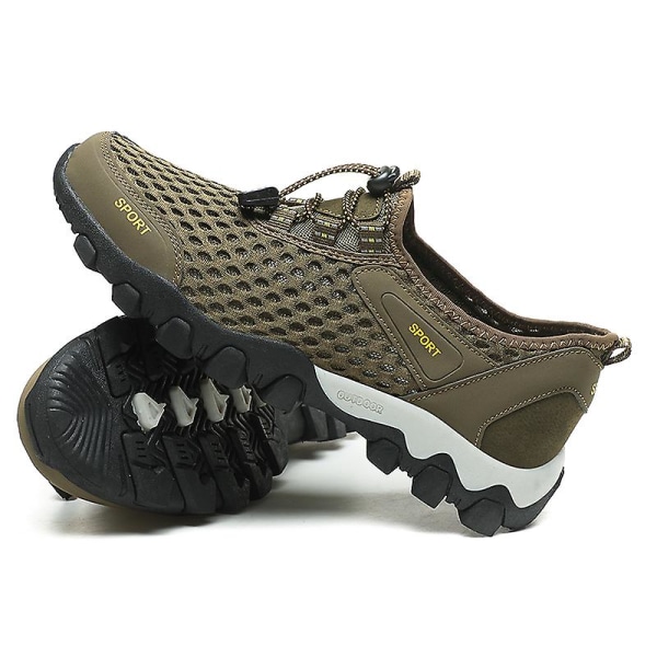 Herrskor Mode Sneakers Löparskor Utomhus vada Skor Fr112 Green 44