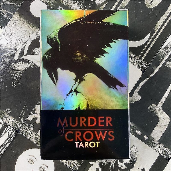 Murder Of Crows Tarot Card For Divination Engelsk version Tarot Deck Card Oracle Card Brädspel för vuxen med pdf-vägledning65st Ts32