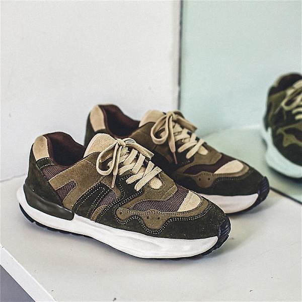 Herr Dam Sneakers Andas löparskor Mode Sportskor 8079 Green 41