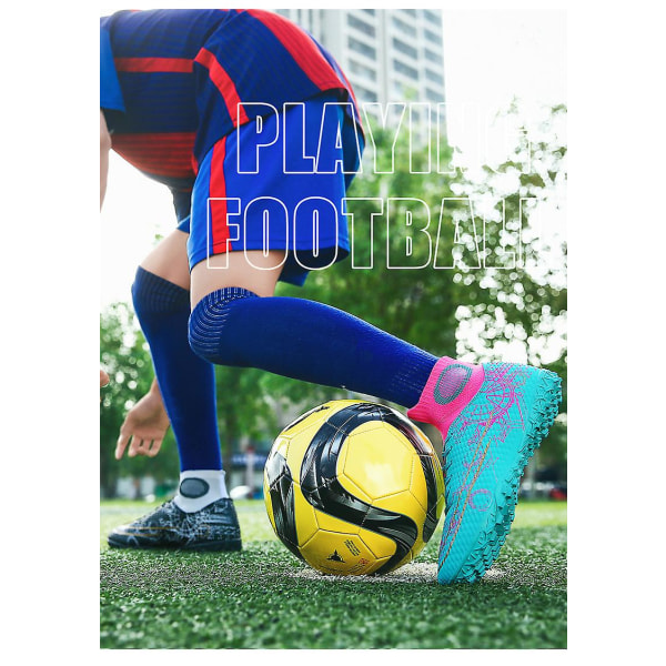 Tvåfärgade fotbollsskor för män Turf Hightop Tf Fotbollsskor 35