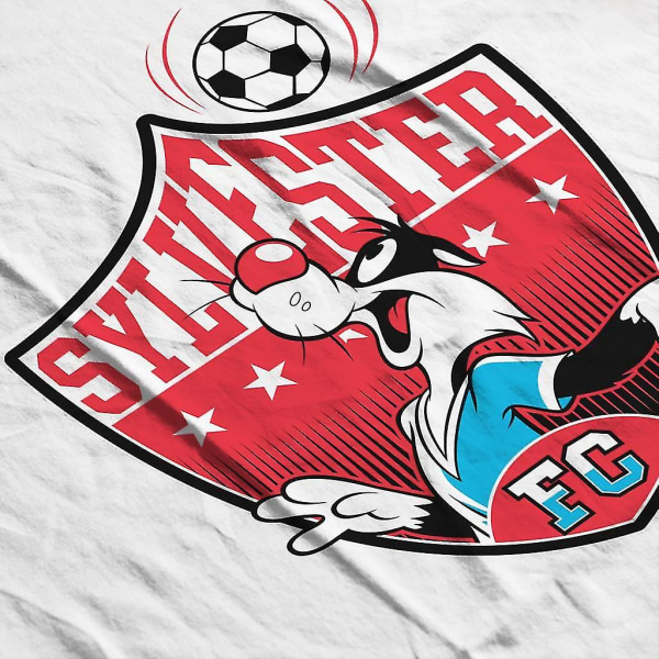 Looney Tunes Fotboll Sylvester Emblem Huvtröja för män