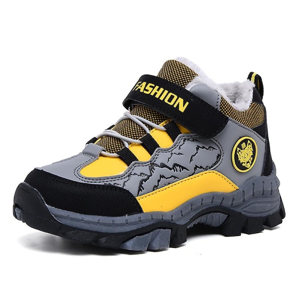 Barnsneakers Andas löparskor Mode Sportskor Vinter bomullsskor 898 Yellow 40