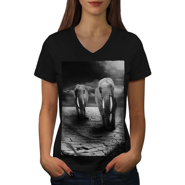 Elephant Desert Animal Women T-shirt XXL