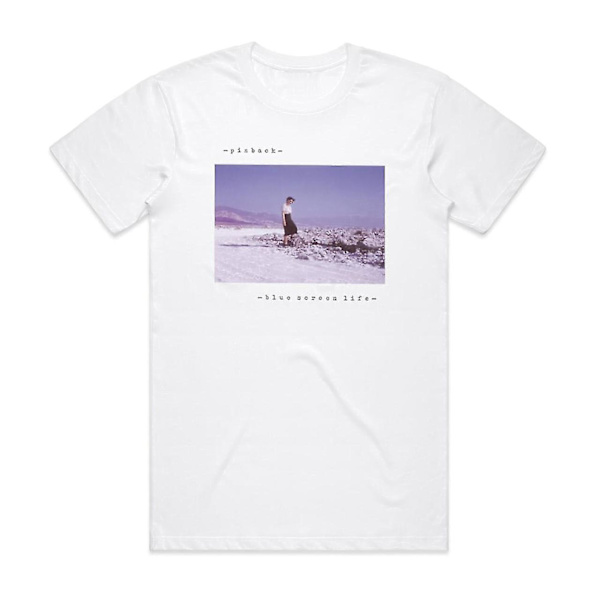 Blått skärm Life T-shirt Vit XXL