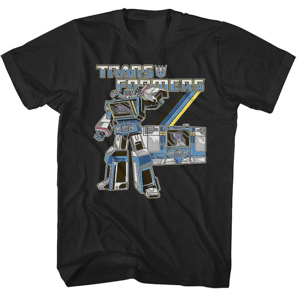 Svart Retro Soundwave Transformers T-shirt M