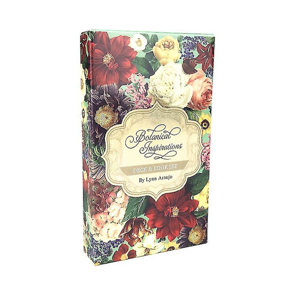 Botanisk inspiration Oracle-kort Mystisk spådom Tarotdäck Brädspel Utsökt blomdesign för kvinnor, flickor, 1 st bordsduk